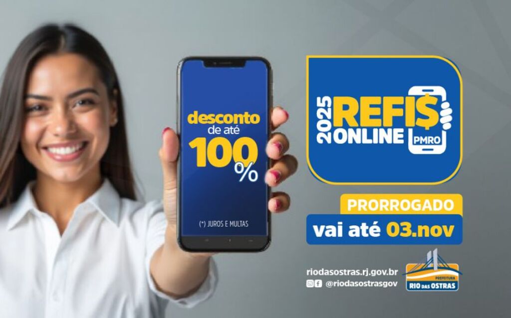 Prefeitura de Rio das Ostras prorroga prazo de adesão ao Refis até 3 de novembro