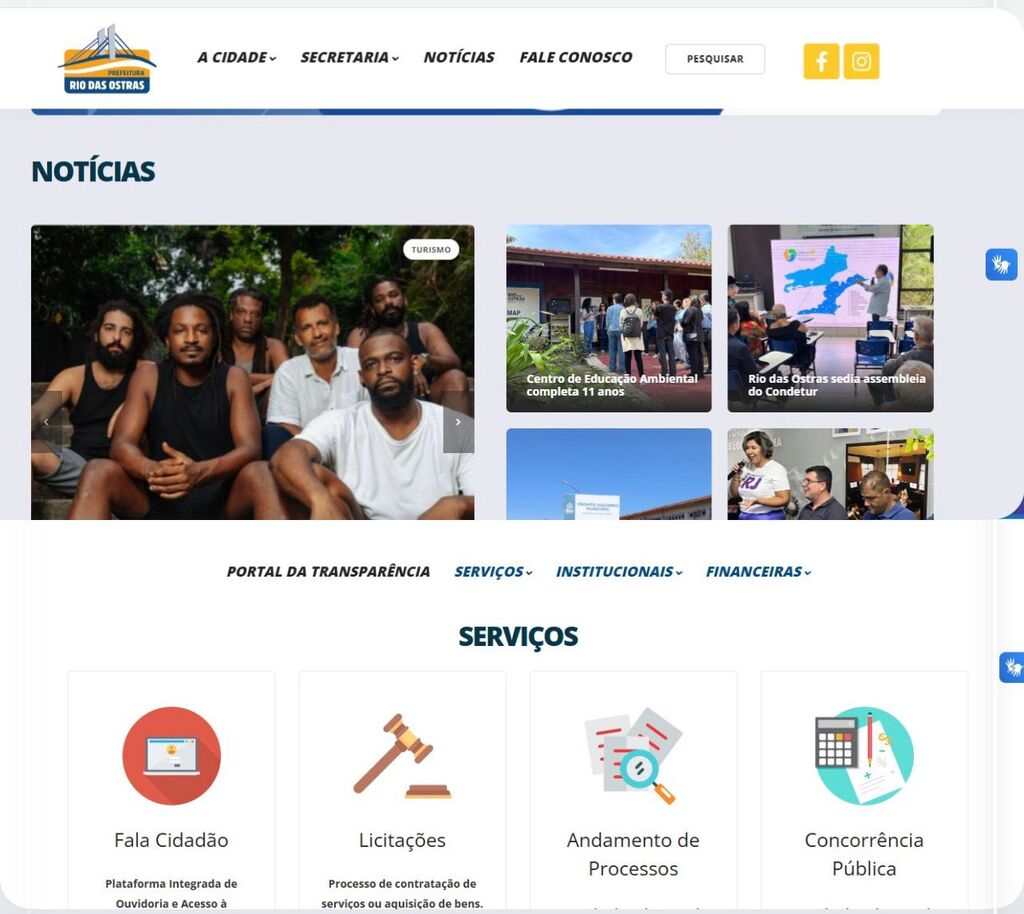 Rio das Ostras conquista, pela primeira vez,
o Selo Prata de Transparência Pública