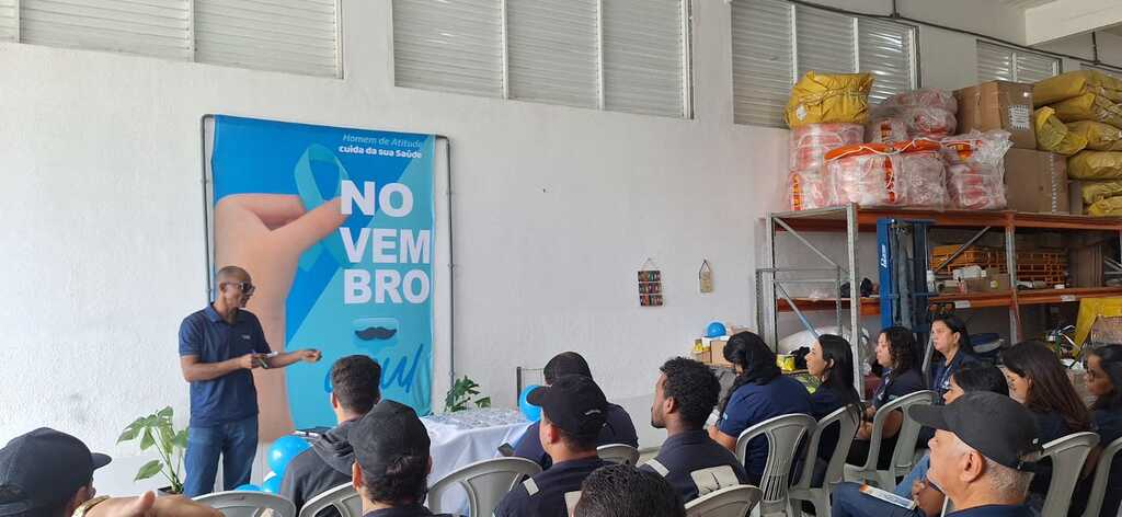 Vigilância em Saúde do Trabalhador leva ação do Novembro Azul a empresa