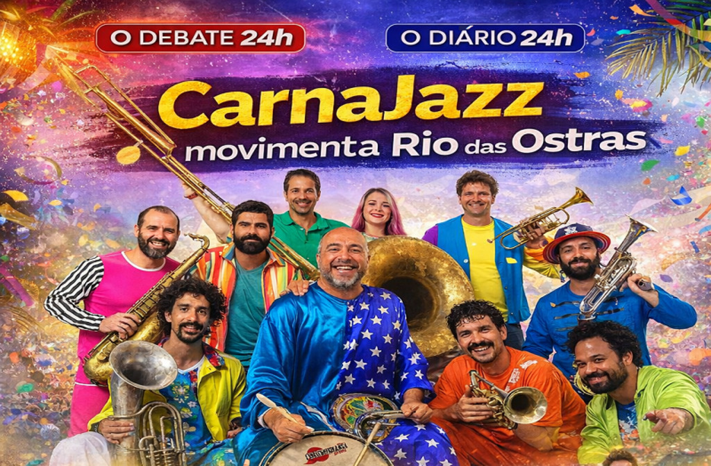 Carnaval de Rio das Ostras 2026 tem Bailinho, CarnaJazz e blocos de rua