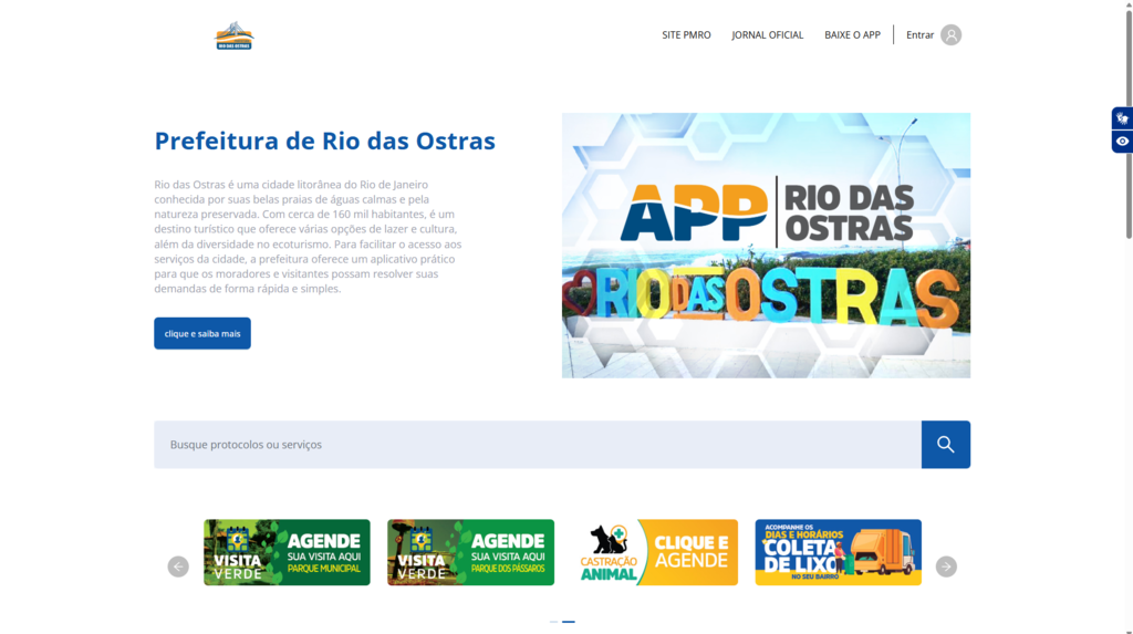 Secretaria de Meio Ambiente de Rio das Ostras passa a oferecer serviços online