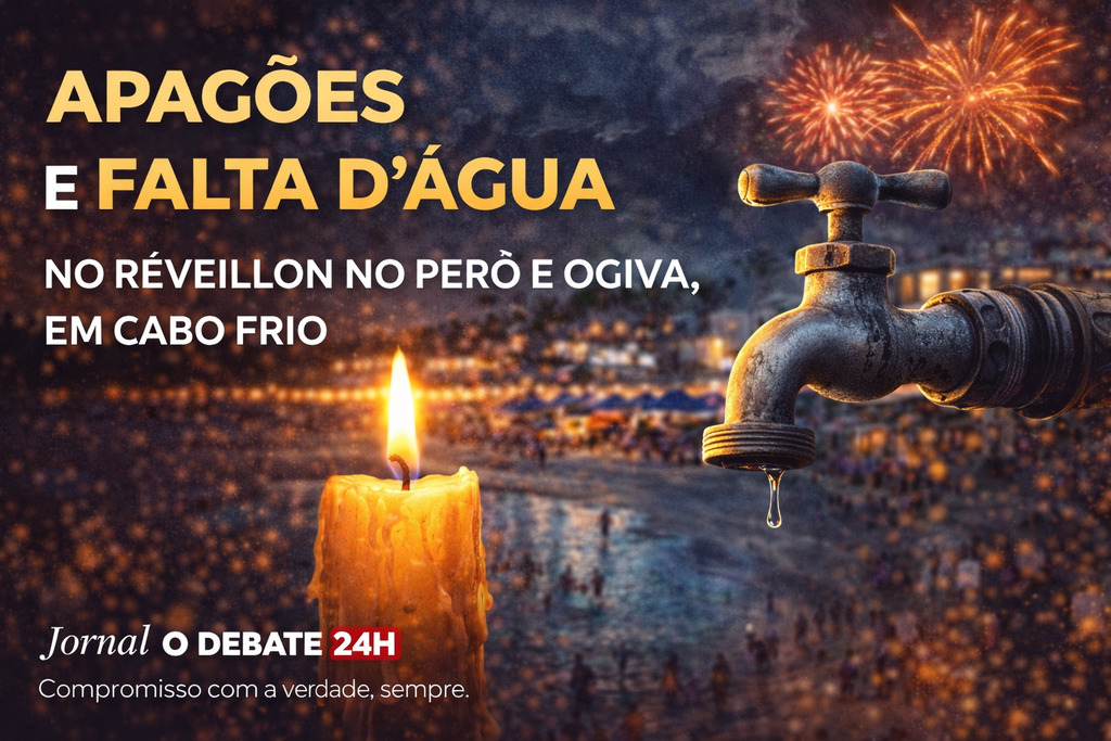 Apagões e falta d’água marcam réveillon no Peró e Ogiva, em Cabo Frio