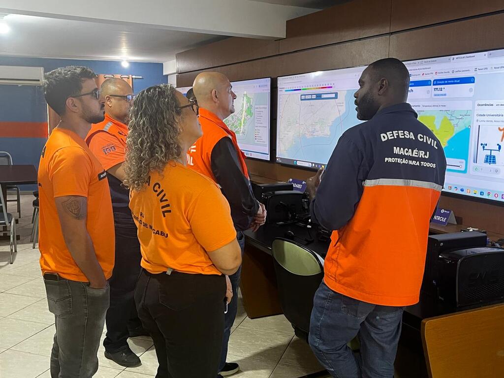 Defesa Civil de Rio das Ostras visita Macaé e busca implantar sala de monitoramento meteorológico