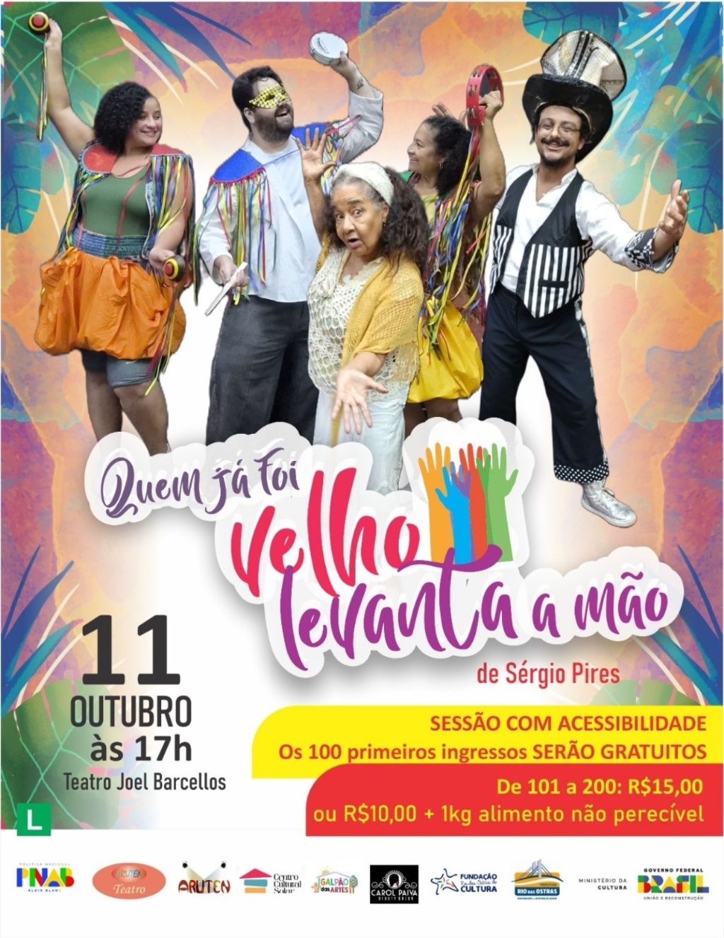 Peça em Rio das Ostras celebra a vida e a longevidade com música e poesia