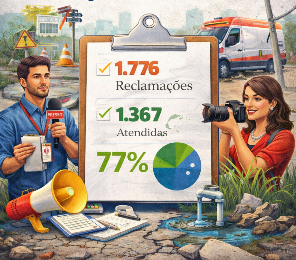 Mais jornalismo, menos holofotes: redação registra 1.776 reclamações em 2025 e alcança 77% de atendimentos